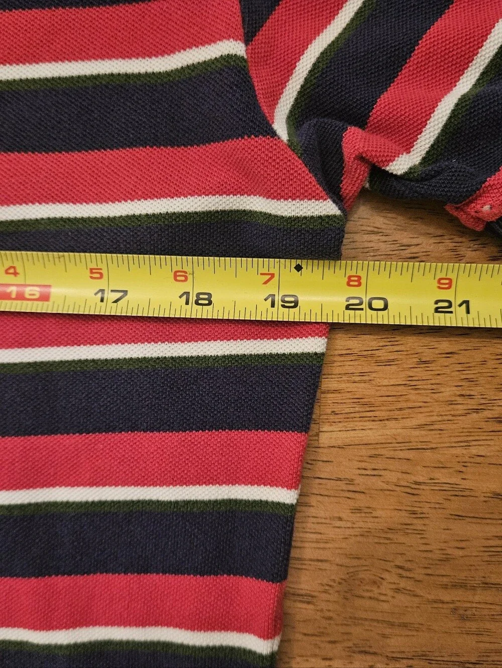 Ralph Lauren Navy, Red & White Striped Mena Polo